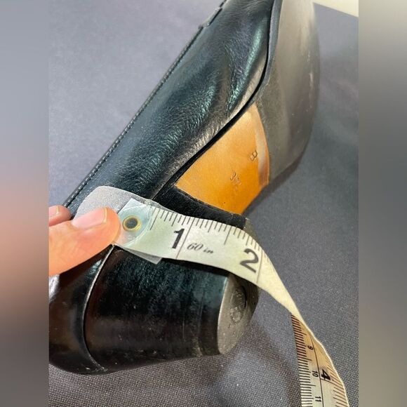 GUCCI - Vintage Blue Leather Heels - Picture 8 of 9